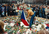 Václav Havel počas revolučných dní v novembri 1989. (zdroj: cs.wikipedia.org foto autor článku)