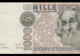 Talianska bankovka z roku 1982 s portrétom Marca Pola. (zdroj: en.wikipedia.org, fotografiu poskytol Pavol Ičo)