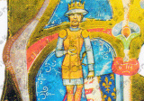 Kráľ Karol Róbert z Anjou v Uhorskej obrázkovej kronike z 2. pol. 14. storočia. Na jeho pohrebe odznela podobná kázeň, aká sa zachovala v Prayovom kódexe (foto poskytol autor článku Jurányi Ladislav).