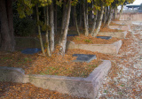 Ústredný vojenský cintorín Červenej armády vo Zvolene je v tesnom susedstve s mestským pohrebiskom, foto pavel ondera
