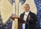Mgr. Jozef Fričovský, dekan rímskokatolíckej farnosti v Brezne pri svojom príhovore