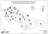 Mapa krematórií v ČR a na Slovensku